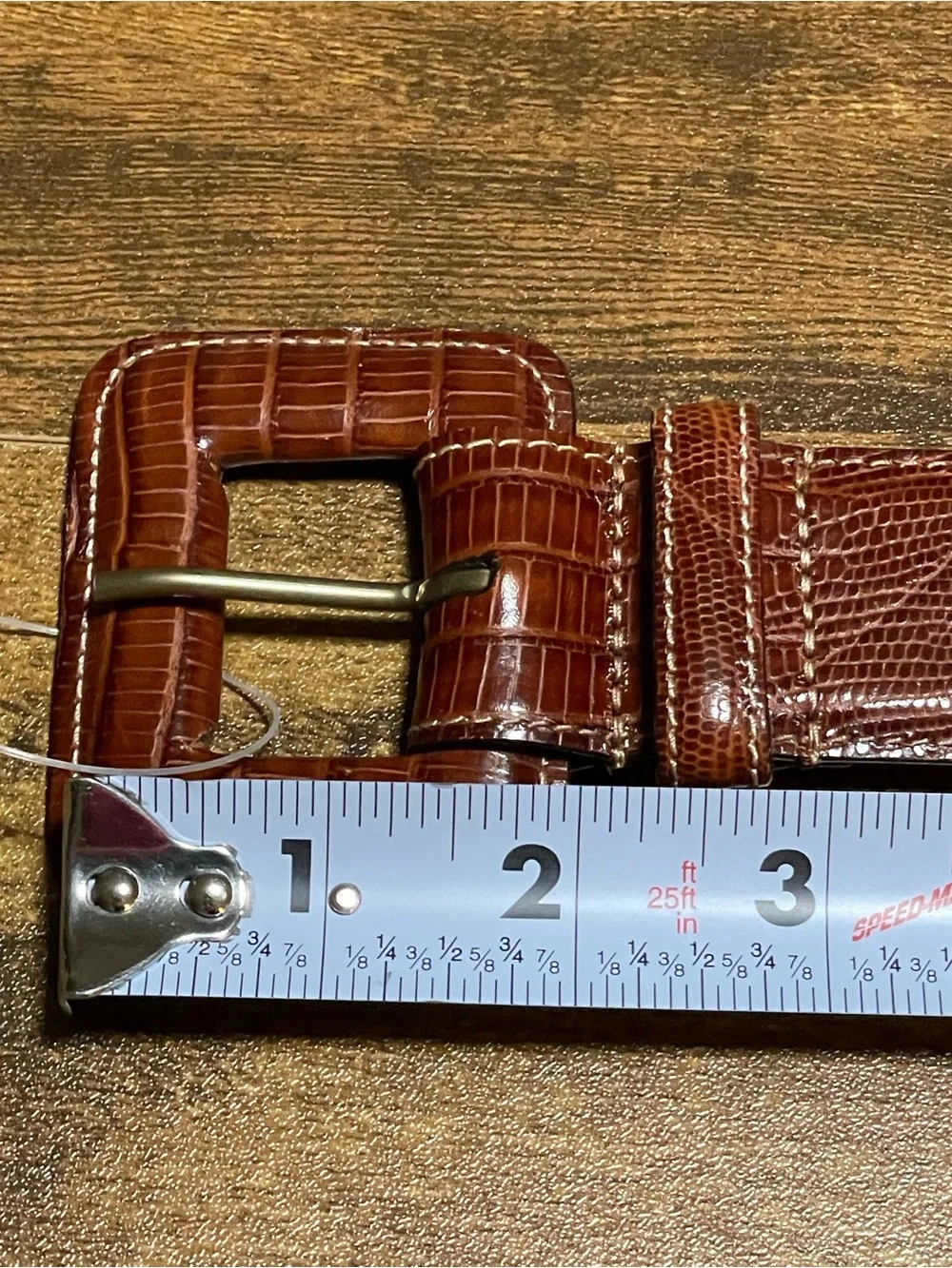 Vintage WCM New York Brown Leather Women’s Belt Size S NWOT